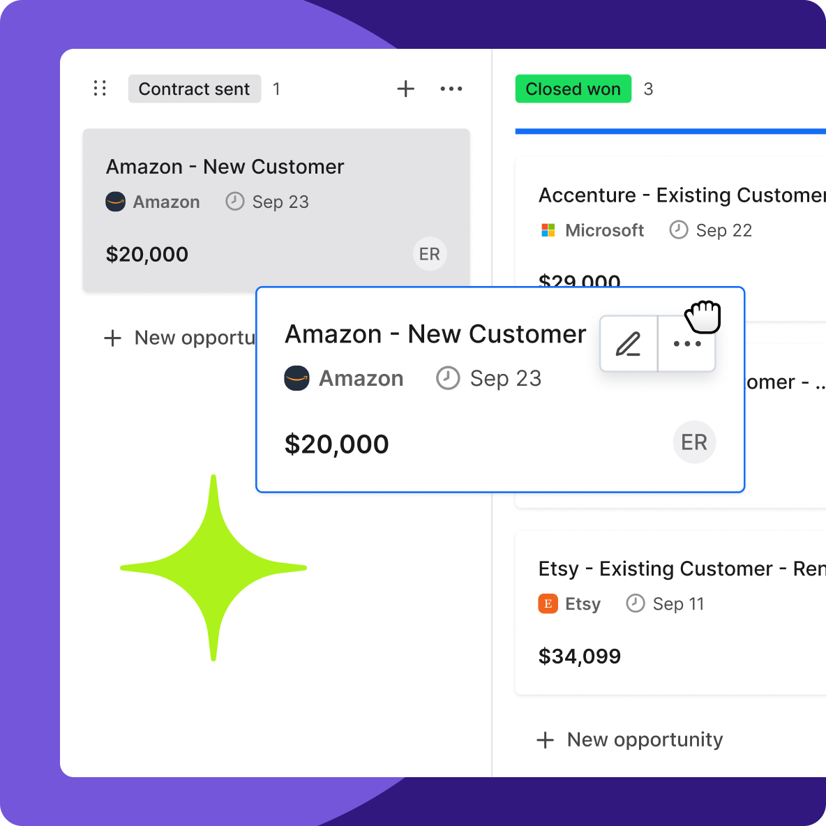 Illustration for Manage deals with end-to-end insights