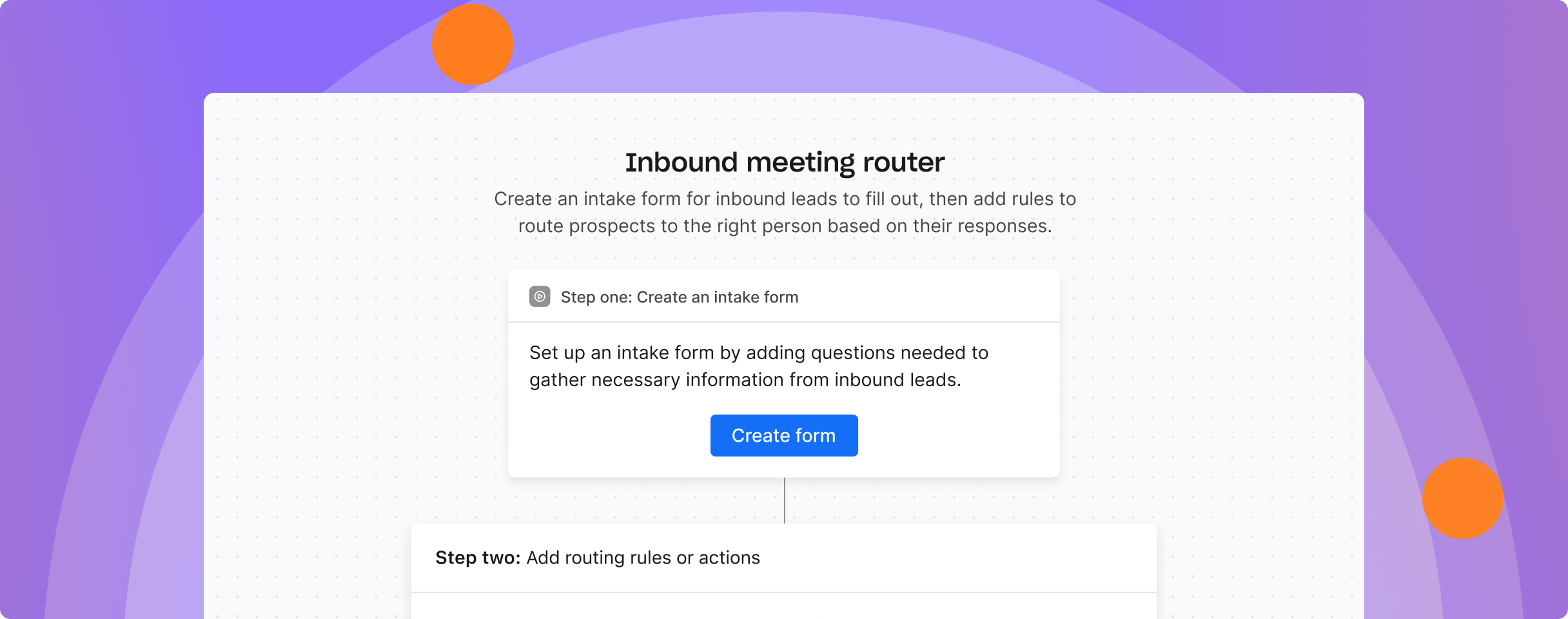 Screenshot demonstrating Inbound routing rules