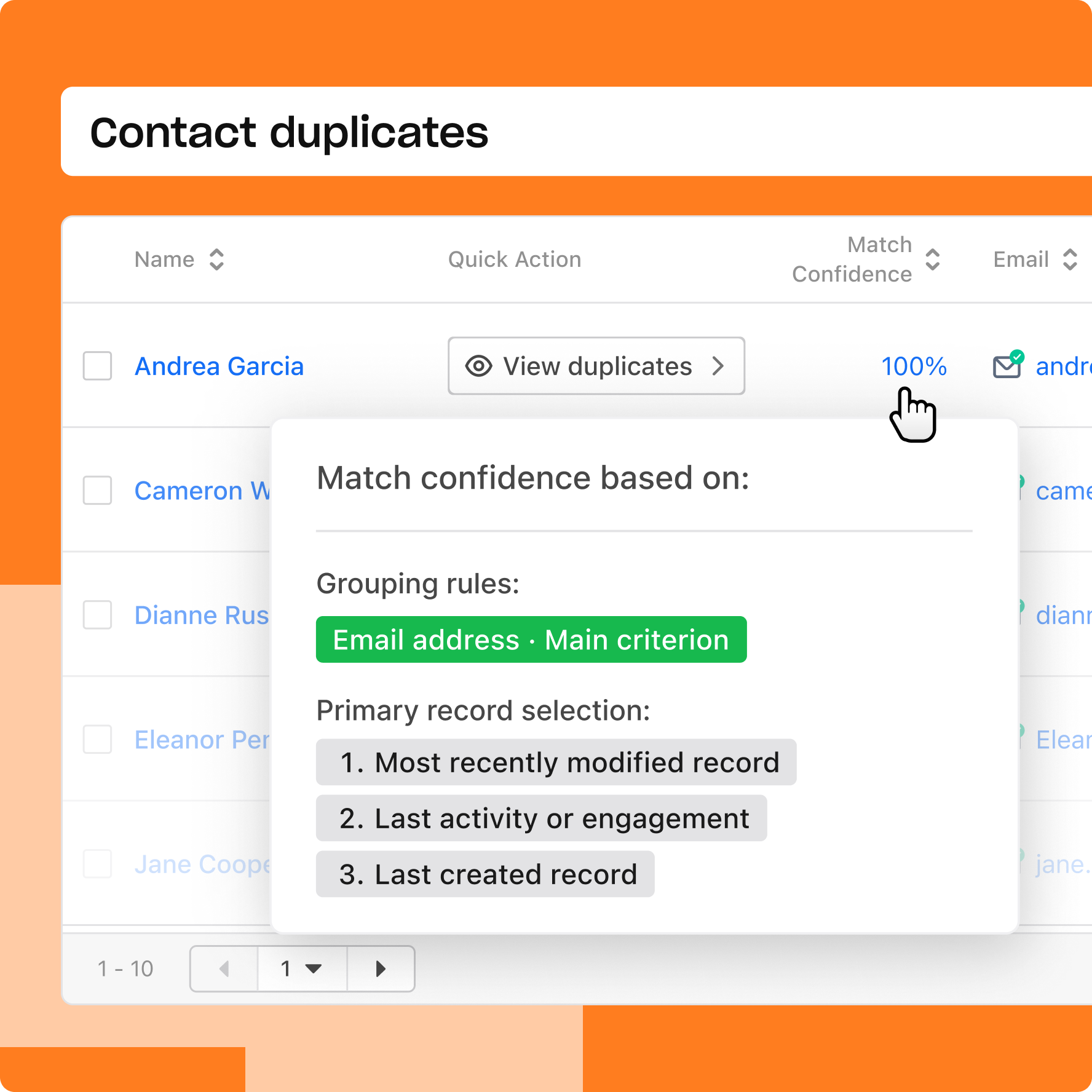 Illustration for Improve data quality with data deduplication